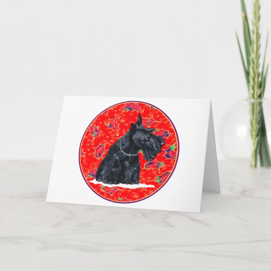 Schottischer Terrier Weihnachten (Vorderseite)