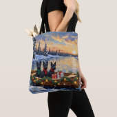 Schottischer Terrier Weihnachtsboot-Feiertag Tasche (Von Nahem)
