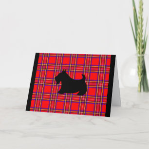 Schottischer Terrier Weihnachtskarte Feiertagskarte