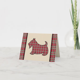 Schottischer Terrier Weihnachtskarte Feiertagskarte