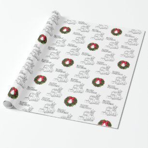 Schottischer Terrier Weihnachtspapier Geschenkpapier