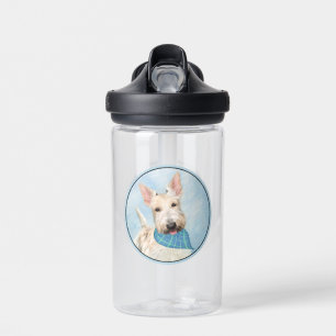 Schottischer Terrier Wheaten Hund Gemälde Original Trinkflasche