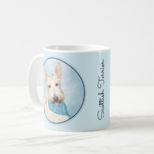 Schottischer Terrier Wheaten-Hund-Malerei Original Kaffeetasse