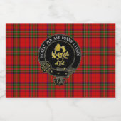 Schottischer Toast oder Text Alkoholflaschenetikett (Einzelnes Label)