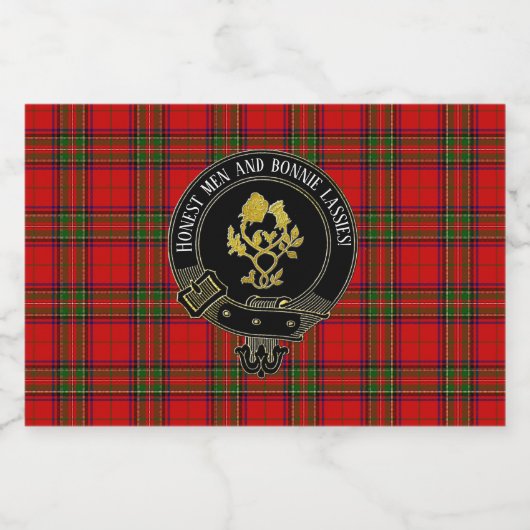 Schottischer Toast oder Text Alkoholflaschenetikett (Einzelnes Label)