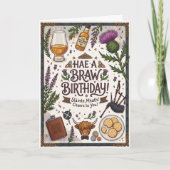 Schottischer toller Geburtstag Karte (Vorderseite)