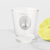 Schottischer Tree of Life Shot Glass Schnapsglas (Rückseite)