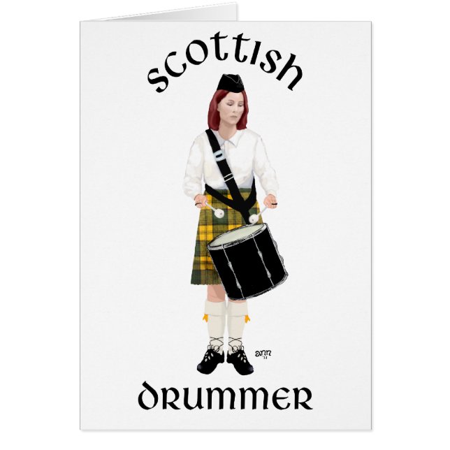 Schottischer Trommler - Gelber Kilt (Vorne)