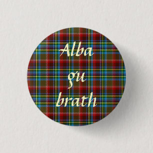 Schottischer UnabhängigkeitTartan GU alba Brath Button