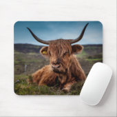 Schottischer Viehzüchter Hochland-Kuh-Longhorns Mousepad (Mit Mouse)