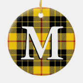 Schottischer Weihnachtsclan MacLeod Tartan kariert Keramik Ornament (Hinten)