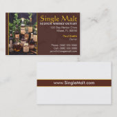 Schottischer Whisky-Visitenkarte Visitenkarte (Vorne/Hinten)
