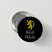 Schottischer zügelloser Löwe Pinback Button (Vorne & Hinten)