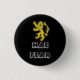 Schottischer zügelloser Löwe Pinback Button