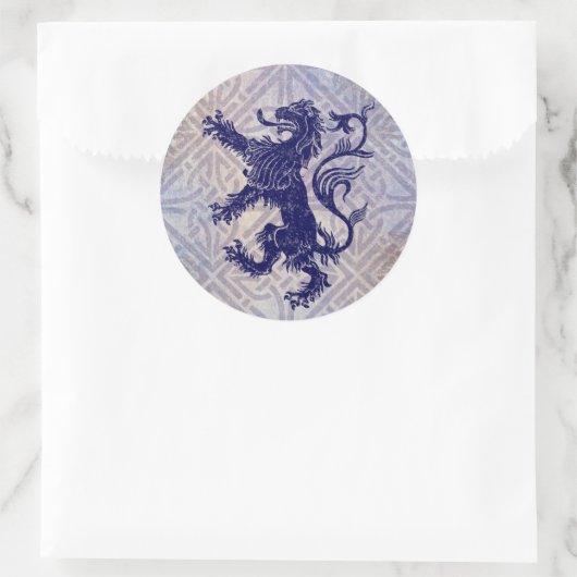 Schottischer zügelloser runder aufkleber (Tasche)