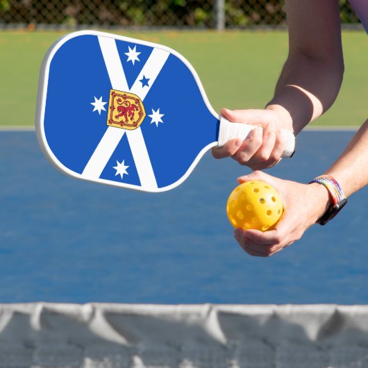 Schottisches Australisch (Heritage flagge) Pickleball Schläger (InSitu)