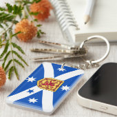 Schottisches Australisch (Heritage flagge) Schlüsselanhänger (Vorderseite rechts)