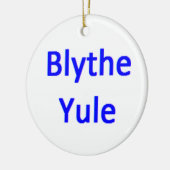 schottisches Blythe Yule Keramik Ornament (Links)