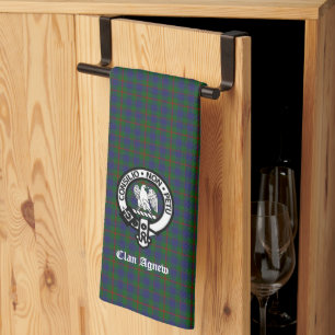 Schottisches Clan Agnew Tartan-Wappen Geschirrtuch