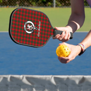 Schottisches Clan MacDuff-Tartan und Abzeichen  Pickleball Schläger