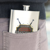 Schottisches Clan MacGregor Tartan-Schild und Flachmann (Beispiel)