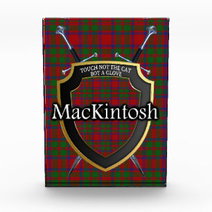 Schottisches Clan MacKintosh Tartan Fotoblock