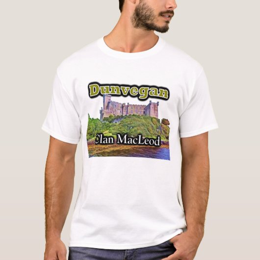 Schottisches Clan MacLeod Dunvegan Schloss T-Shirt (Vorderseite)