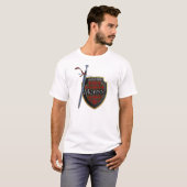 Schottisches Clan-Monroe Munro Tartan-Schild und T-Shirt (Vorne ganz)