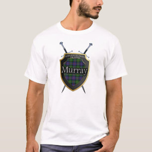 Schottisches Clan Murray Tartan Schild und Schwert T-Shirt
