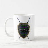 Schottisches Clan-Murraytartan-Schild u. Schwerter Kaffeetasse (Links)