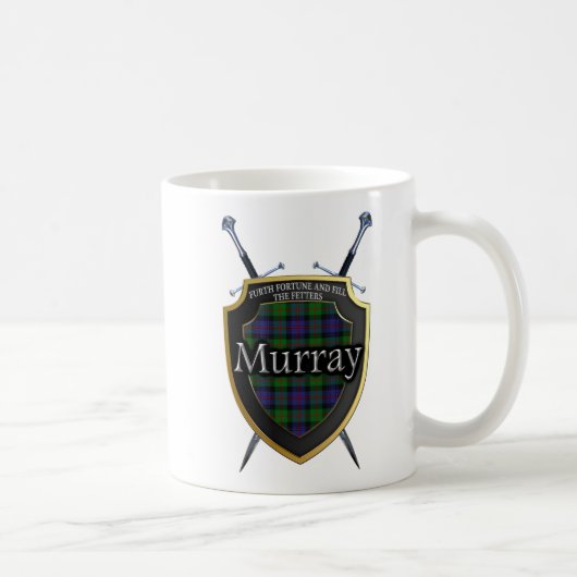 Schottisches Clan-Murraytartan-Schild u. Schwerter Kaffeetasse (Rechts)