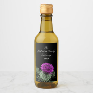 Schottisches Distel-Familientreffen Weinetikett