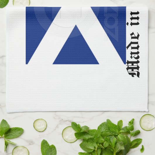 Schottisches Flagge T-Tuch Geschirrtuch (Gefaltet)