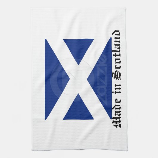 Schottisches Flagge T-Tuch Geschirrtuch (Vertikal)