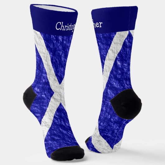 Schottisches Flaggen-Design Socken (Gewinkelt)