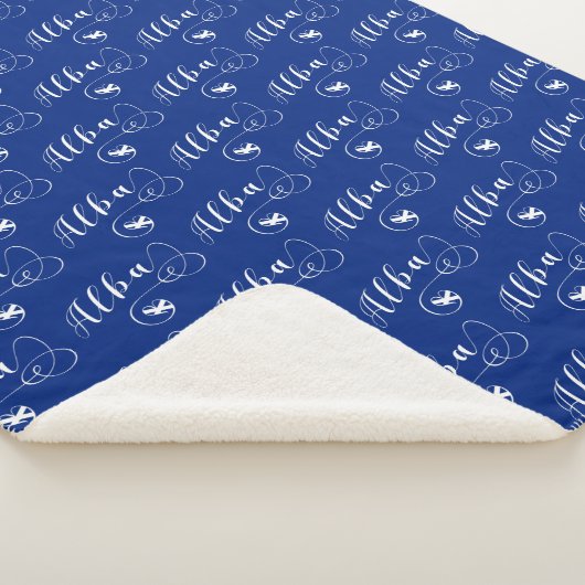 Schottisches Flaggenherz, Alba, Schotten Gälisch Sherpadecke (3/4)