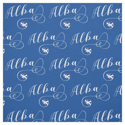 Schottisches Flaggenherz, Alba, Schotten Gälisch Stoff (Muster)