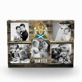 Schottisches Foto, Schottische Flagge, Holz Fotoblock (Vorderseite)