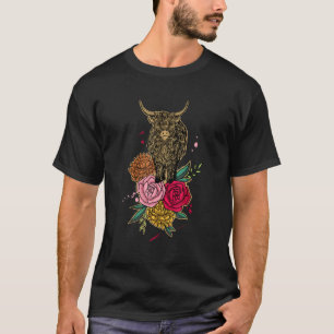 Schottisches Highland-Rind Rinder Flüsterer Landwi T-Shirt