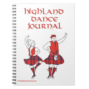 Schottisches Highland-Tanz-Journal Notizblock