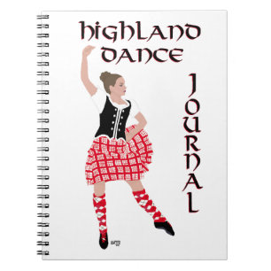 Schottisches Highland-Tanz-Journal Notizblock