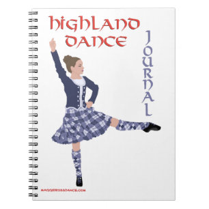Schottisches Highland-Tanz-Journal Notizblock