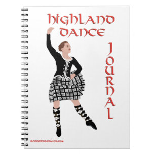 Schottisches Highland-Tanz-Journal Notizblock