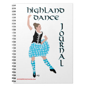 Schottisches Highland-Tanz-Journal Notizblock