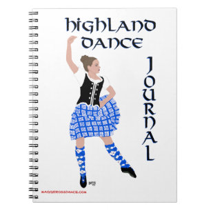 Schottisches Highland-Tanz-Journal Notizblock