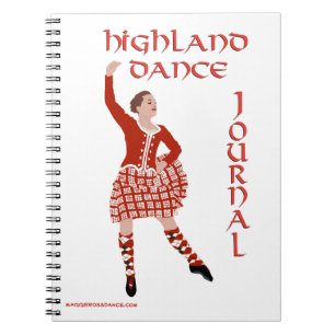 Schottisches Highland-Tanz-Journal Notizblock