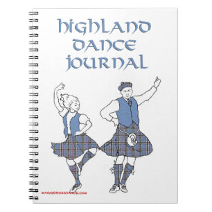 Schottisches Highland-Tanz-Journal Notizblock