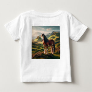 Schottisches Hochland Clydesdale-Pferd Baby T-shirt