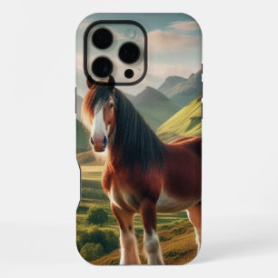 Schottisches Hochland Clydesdale Pferd iPhone 16 Pro Max Hülle