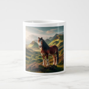 Schottisches Hochland Clydesdale Pferd Jumbo-Tasse